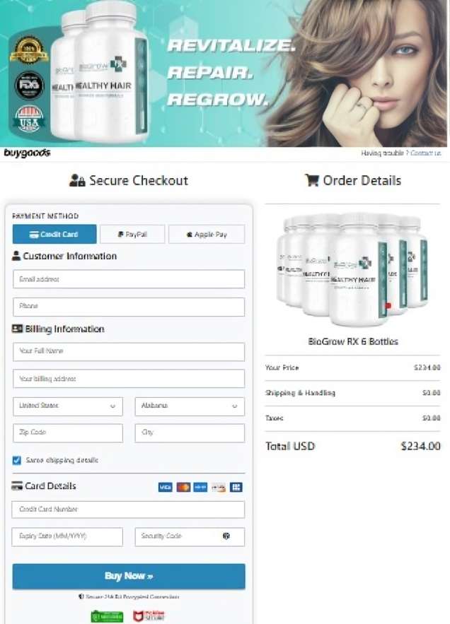 BioGrow RX Order Page